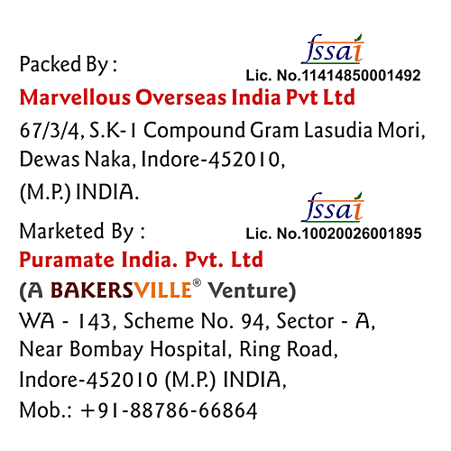 Puramate Cocoa Powder, 50 g Bottle 