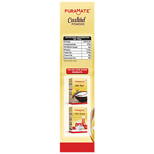 Puramate Custard Powder - Mango, 100 g  