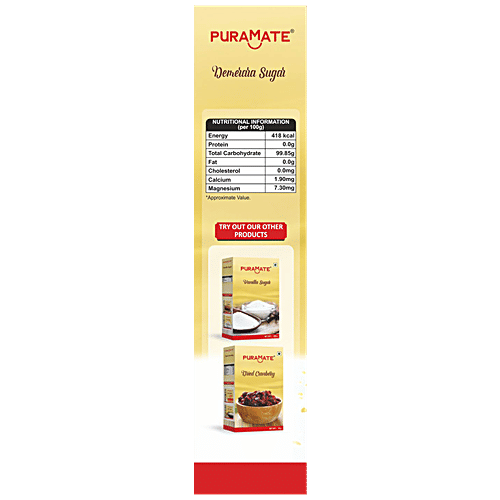 Puramate Demerara Sugar, 100 g  