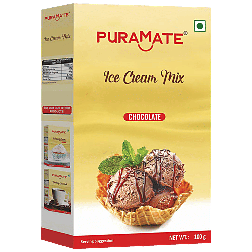 Puramate Icecream Mix- Chocolate, 100 g  