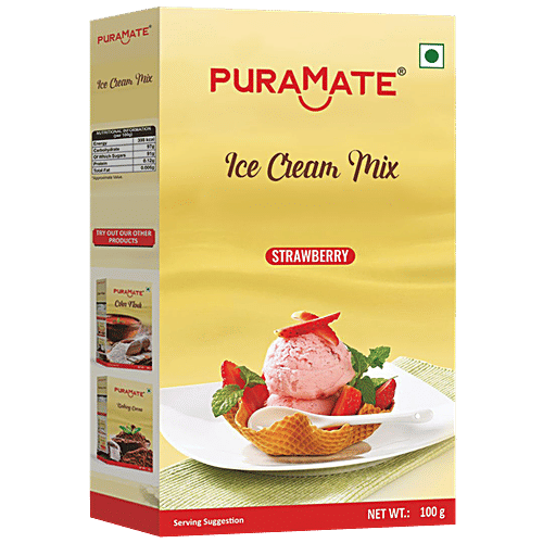 Buy Puramate Ice Cream Mix Strawberry Online at Best Price of Rs 48