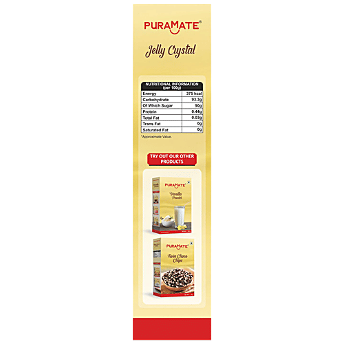 Puramate Jelly Crystal - Strawberry, 100 g  