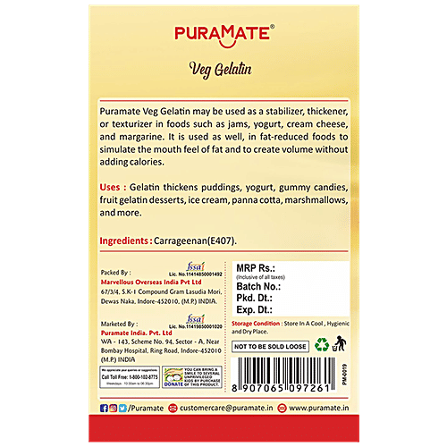 Buy Puramate Veg Gelatin Online at Best Price of Rs 117 bigbasket