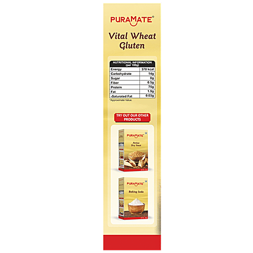 Puramate Vital Wheat Gluten, 100 g  Natural Dough Strengthener