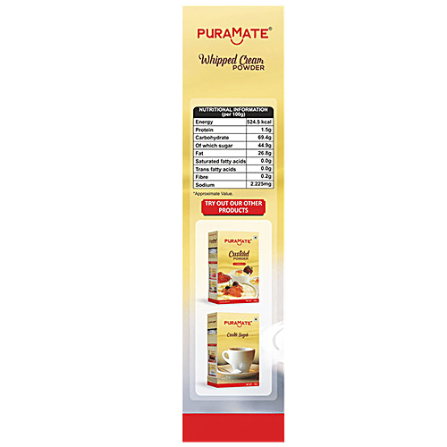 Buy Puramate Whipped Cream Powder Vanilla Online at Best Price of Rs 103.50 bigbasket
