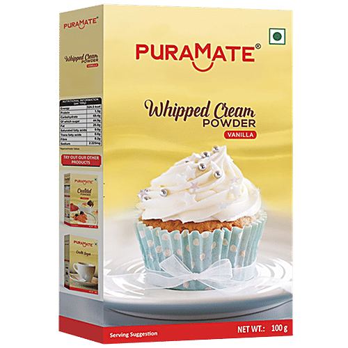Buy Puramate Whipped Cream Powder Vanilla Online at Best Price of Rs