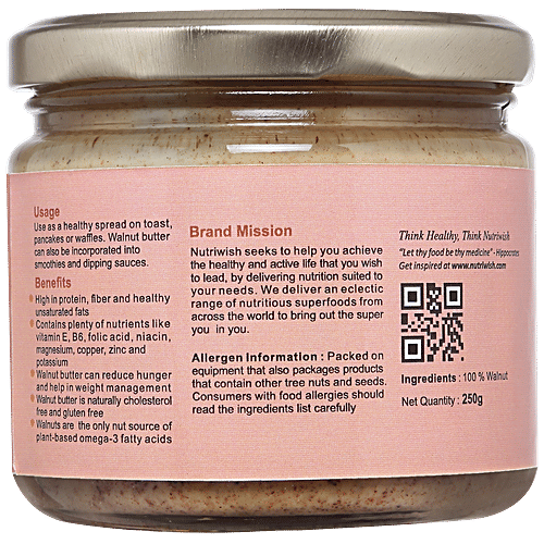 Buy Nutriwish Walnut Butter Online at Best Price of Rs 580 bigbasket
