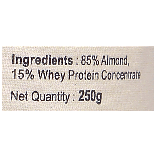 NUTRIWISH Almond Butter With Whey Protein, 250 g  