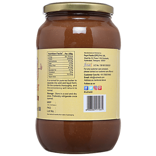 NUTRIWISH Peanut Butter With Dark chocolate, 1 kg  