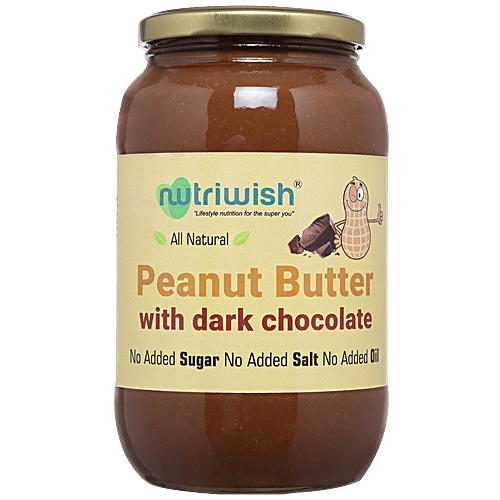 NUTRIWISH Peanut Butter With Dark chocolate, 1 kg  
