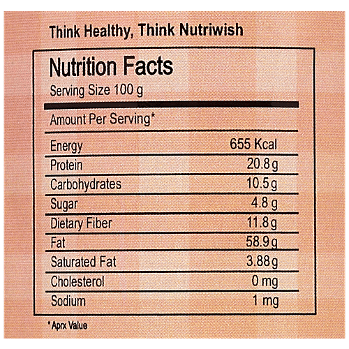 NUTRIWISH Unblanched Almond Flakes, 125 g  