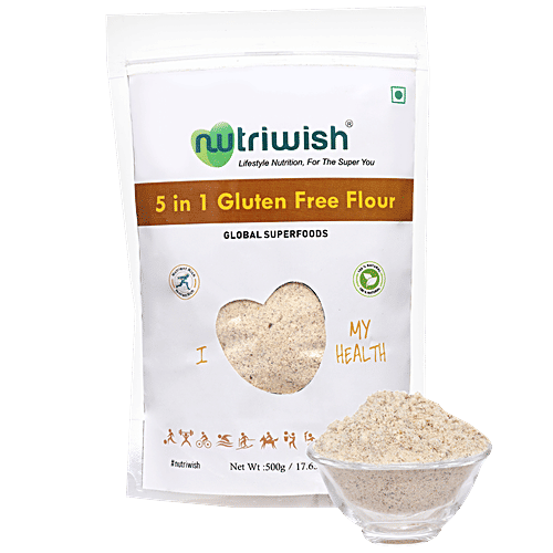 NUTRIWISH 5-in-1 Gluten Free Flour, 500 g  
