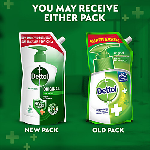 Dettol Original Liquid Handwash, 675 ml (Buy 1 Get 1 Free) 
