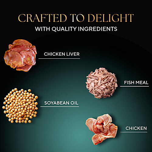 Sheba Fine Premium Adult 1+ Years Wet Cat Food - Chicken Premium Loaf, 70 g High-Moisture Wet Cat Food, Premium Cat Food, Real Chicken Recipe