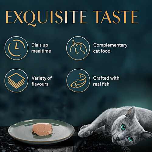 Sheba Fine Premium Adult 1+ Years Wet Cat Food - Chicken Premium Loaf, 70 g High-Moisture Wet Cat Food, Premium Cat Food, Real Chicken Recipe