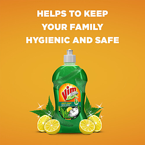 Vim Dishwash Anti Bac Liquid Neem, 500 ml  