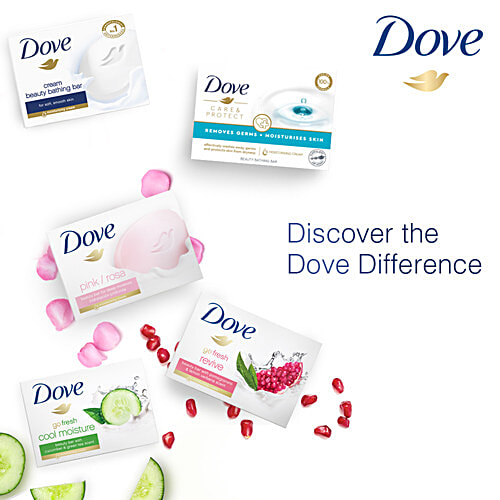 Dove Care & Protect Beauty Bathing Bar, 400 g (Buy 3 Get 1 Free) Removes Germs