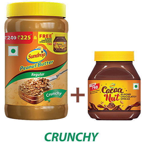 Sundrop Peanut Butter Crunchy, 462 g Cocoa Nut 160g Free 
