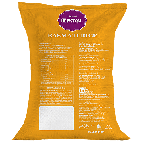 bb Royal Basmati/Basmati Chokha Traditional Tibar - New Crop, 10 Kg  