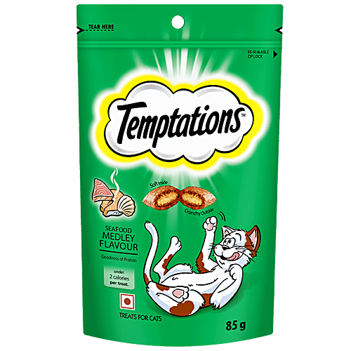 Buy Temptations Cat Treat Seafood Medley Flavour Online at Best Price of Rs 135 bigbasket