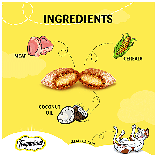 Temptations Cat Treat - Savoury Salmon Flavour, 85 g  