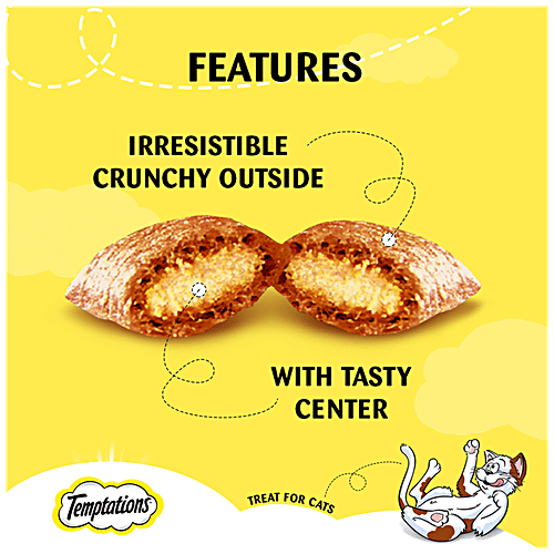 Temptations Cat Treat - Savoury Salmon Flavour, 85 g  