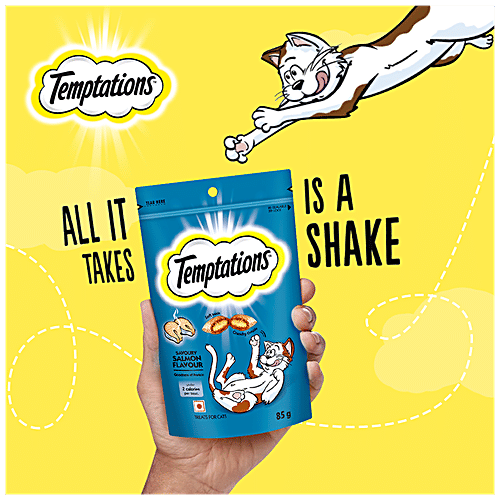 Temptations Cat Treat - Savoury Salmon Flavour, 85 g  