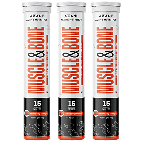 Azani Active Nutrition Muscle & Bone Health - Strawberry, 45 Tabs