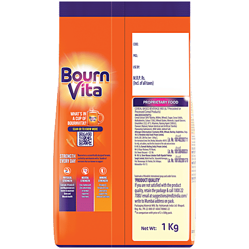 Bournvita Chocolate Nutrition Drink, 1 kg Pouch 