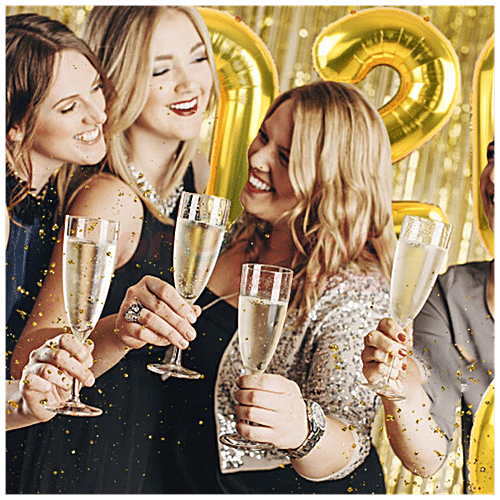 Hankley Hanging Foil Balloon - No. 2, For Birthday, Anniversary, Golden, 2 pcs  Decorative Items