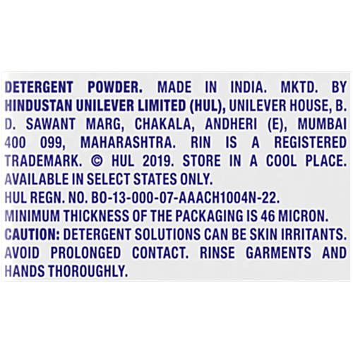 Rin Detergent Powder, 95 g