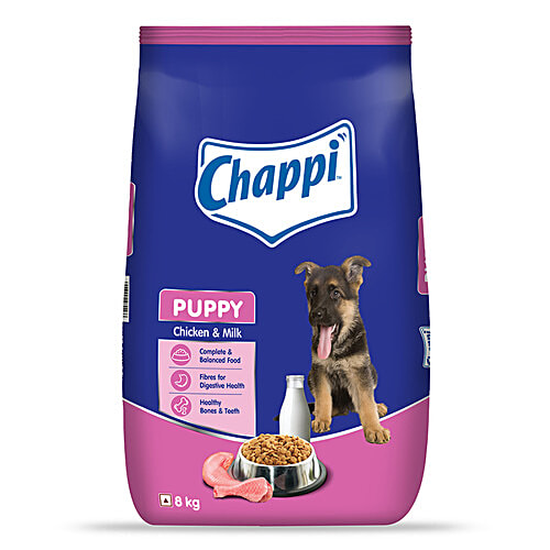 Chappi Puppy Dry Dog Food - Chicken & Milk, 8 kg  