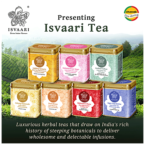 Isvaari Maharani's Choice Rose Buds Nestled White Delight Herbal Tea, 50 g  