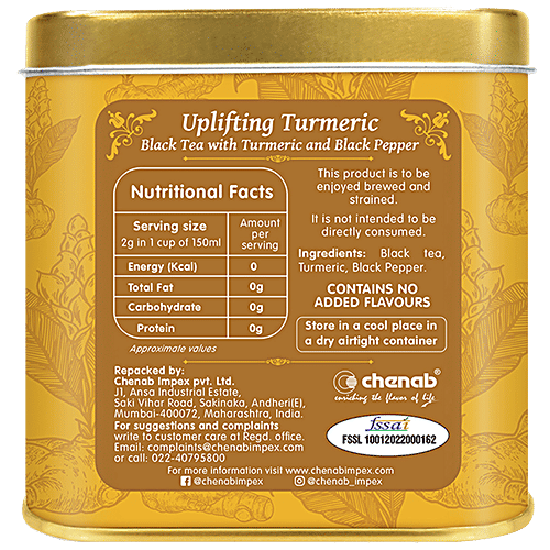 Buy Isvaari Uplifting Herbal Turmeric Black Tea With Turmeric and Black