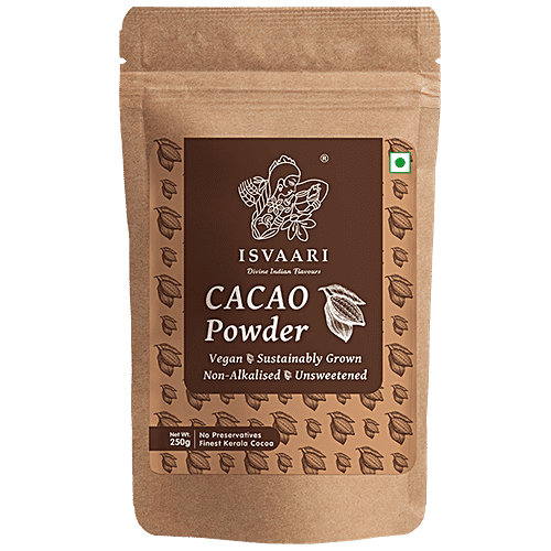 Isvaari Cocoa Powder - Non-Alkalised, 250 g  