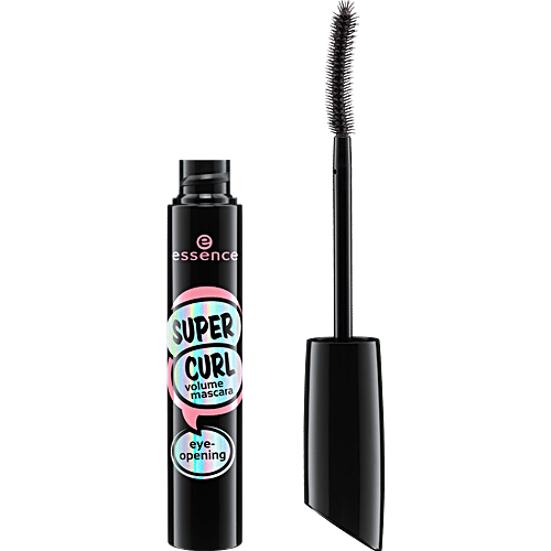 Essence Super Curl Volume Mascara - Eye-Opening, Black, Long Wearing, 8 ml