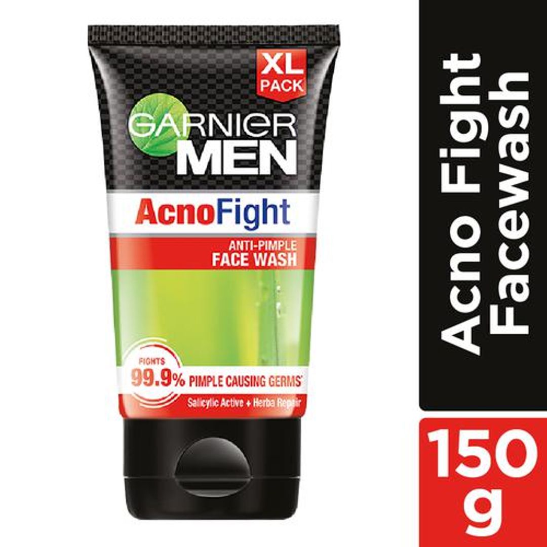 Garnier Men Acno Fight Anti-Pimple Facewash For Acne Prone Skin, 150 g 