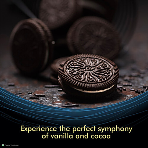 Sunfeast Dark Fantasy Vanilla Flavoured Sandwich Crème Biscuits, 237 g (Pack of 3) Dark Crunchy Biscuit with Smooth Vanilla CrÃ¨me