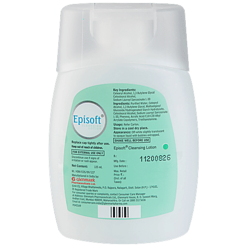 Episoft Cleansing Lotion - For Sensitive Skin, 125 ml  