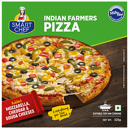 Buy Milky Mist Indian Farmer Pizzas Added Mozzarella, Cheddar, Gouda