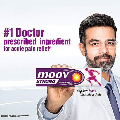 Moov Instant Pain Relief Spray - Useful For Back, Joint, Knee, Muscle Pain & Sports & Fitness Injuries, 80 g