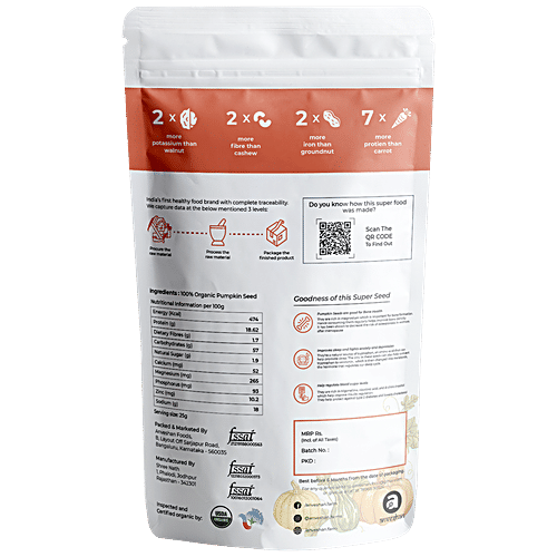 Buy Anveshan Organic Pumpkin Seeds USDA Certified Online at Best Price of Rs 765 bigbasket