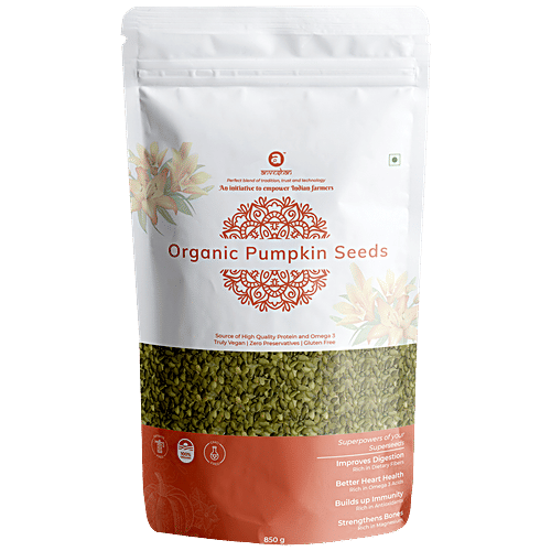 Buy Anveshan Organic Raw Pumpkin Seeds USDA Certified Online at Best Price of Rs 939.06