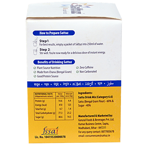 Sattuz Sweet Flavour Sattuz, 180 g Set of 6 Sachets 