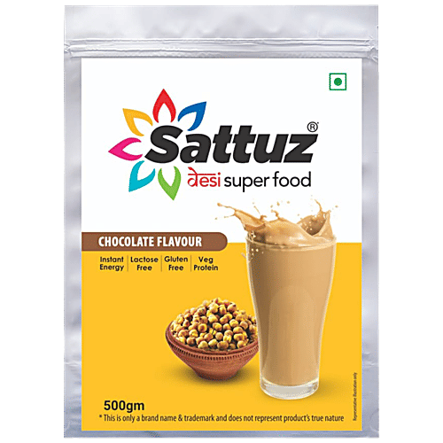 Sattuz Chocolate Flavour Sattuz, 500 g Zipper Standup Pouch 