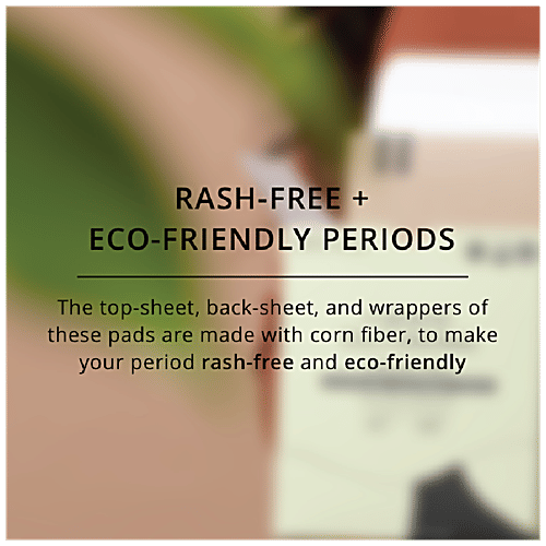 Carmesi Eco-Conscious Sanitary Pads For Rash-Free + Eco-Friendly Periods - Large, 30 pcs  
