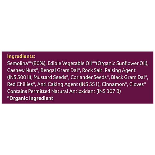 Organic Tattva Organic Masala Rava Idli Ready Mix, 200 g  