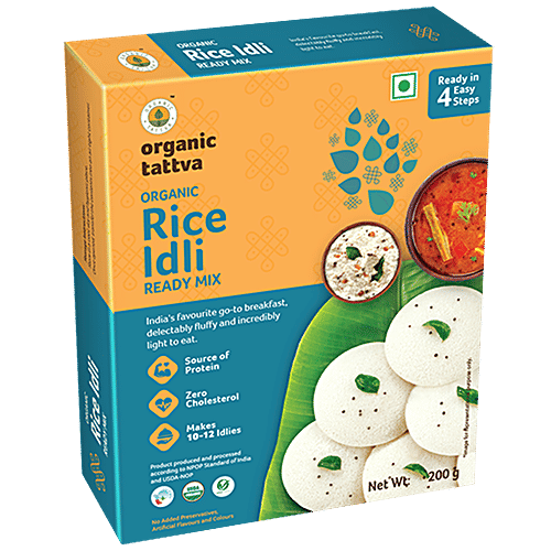Organic Tattva Organic Rice Idli Ready Mi, 200 g  