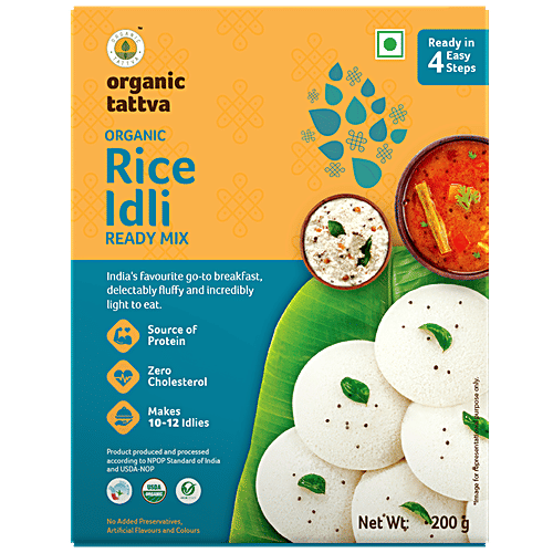 Organic Tattva Organic Rice Idli Ready Mi, 200 g  