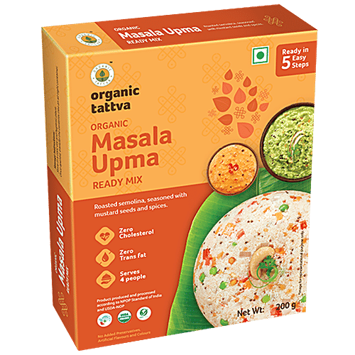 Organic Tattva Organic Masala Upma Ready Mix, 200 g  
